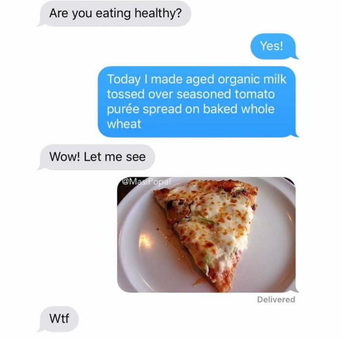 Are you eating healthy Wow Let me see P witf