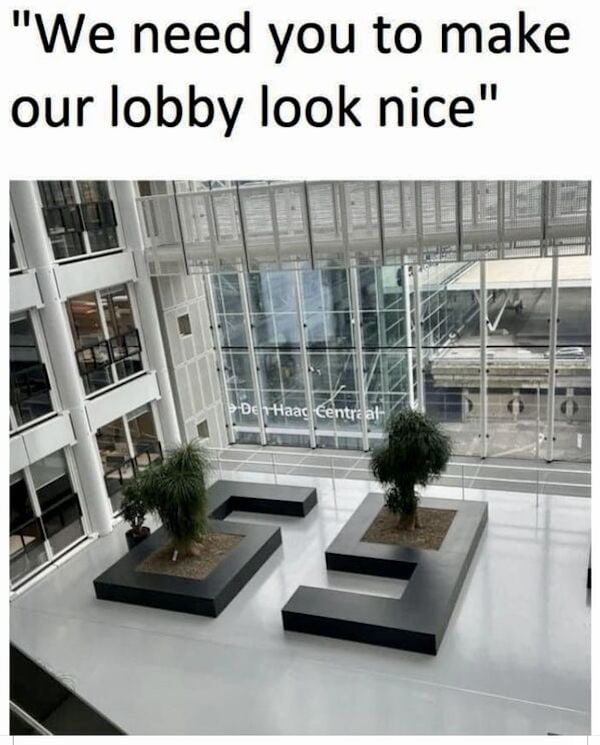 We need you to make our lobby look nice
