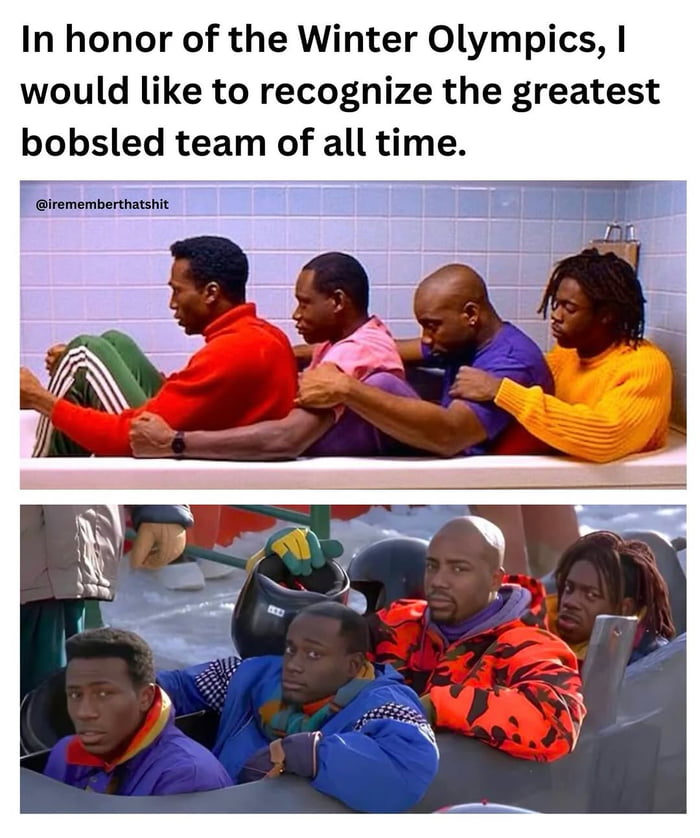 In honor of the Winter Olympics, I would like to recognize the greatest bobsled team of all time.