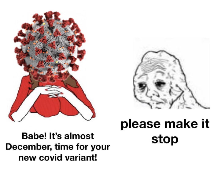 please make it Babe Its almost t December time for your Skop new covid variant