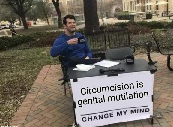 Crcumcision is genta mutilation