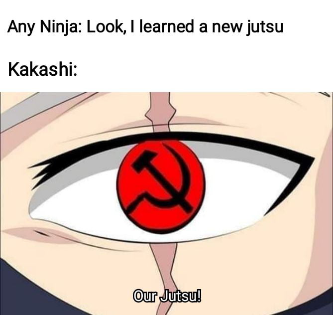 Any Ninja Look learned a new jutsu Kakashi