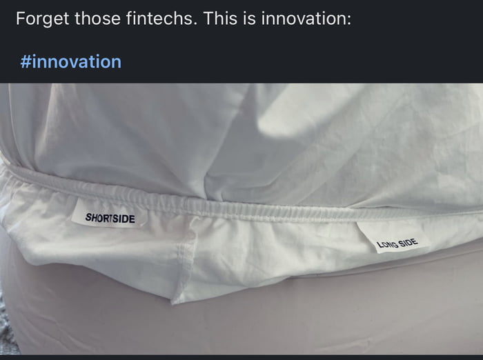 Forget those fintechs This is innovation innovation SHORTSIDE et