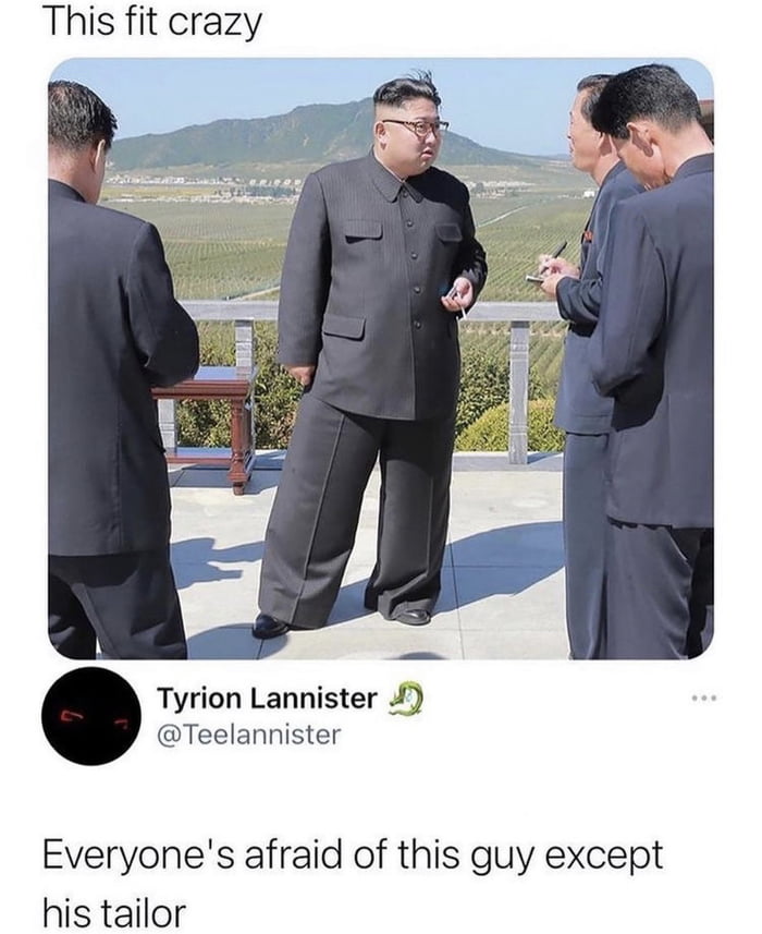 This fit crazy Tyrion Lannister Teelannister Everyones afraid of this guy except his tailor