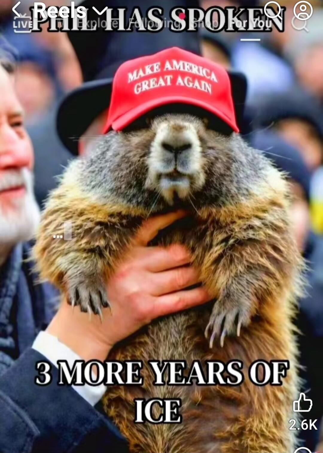 3 MORE YEARS OF ICE
MAKE AMERICA GREAT AGAIN