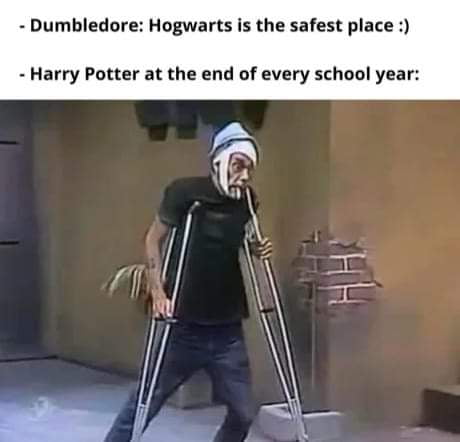 Dumbledore Hogwarts is the safest place Harry Potter at the end of every school year