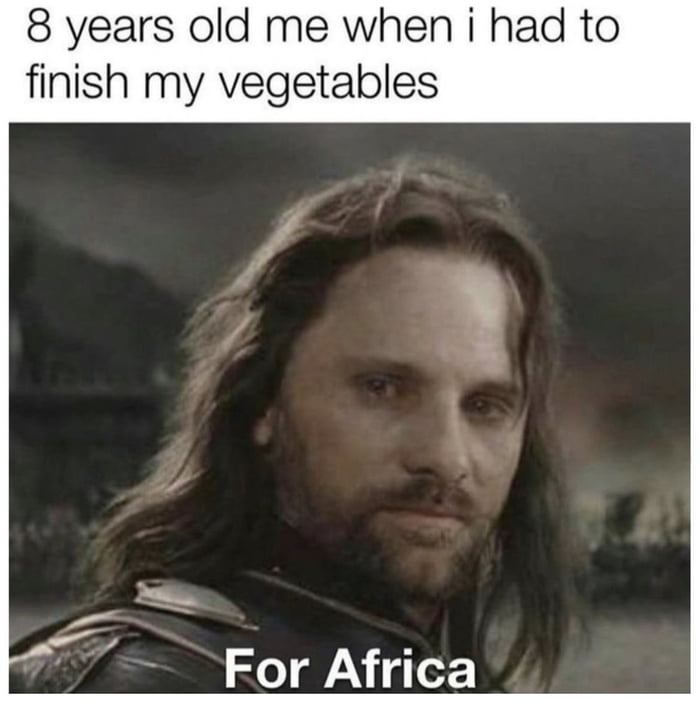 8 years old me when i had to finish my vegetables SoANiger