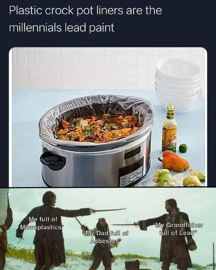 Plastic crock pot liners are the millennials lead paint