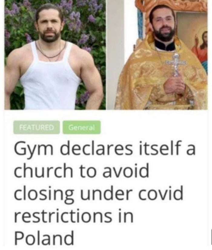 Gym declares itself a church to avoid closing under covid restrictions in Poland