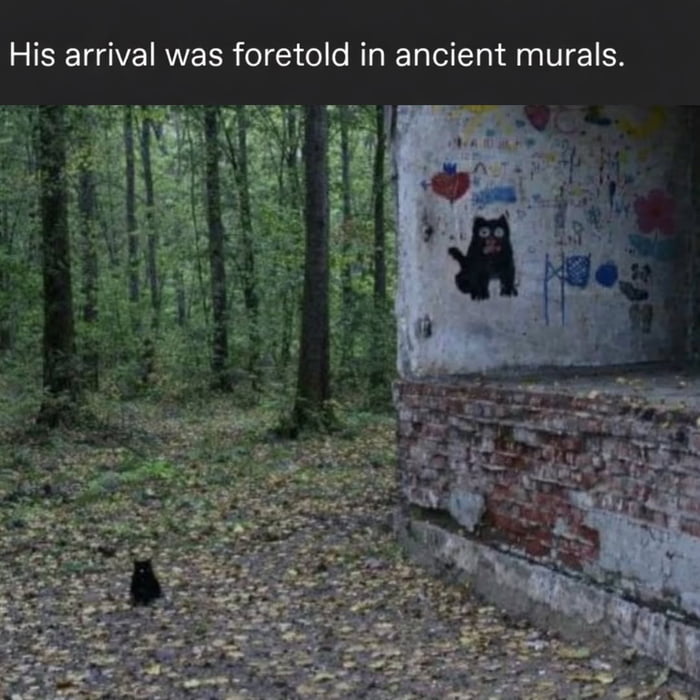 His arrival was foretold in ancient murals.