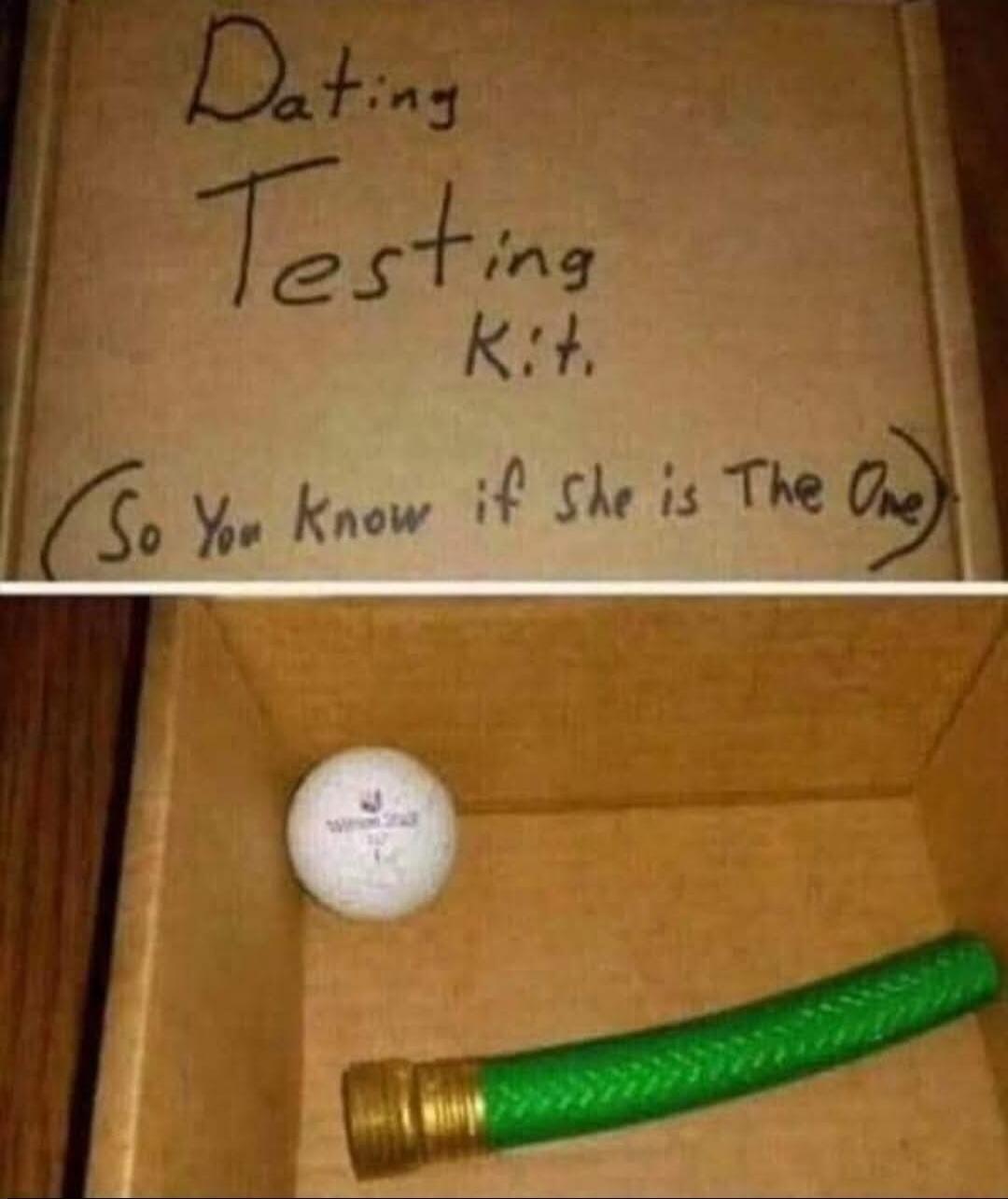 Dating Testing Kit. (So You Know if She is The One)