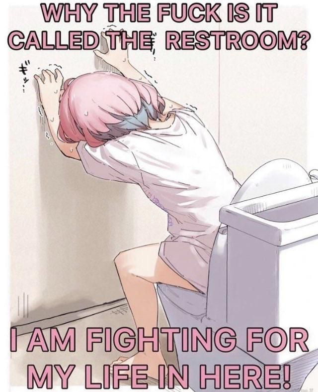 WHY THE FUCK S T CALLEDTHE RESTROOM oy N