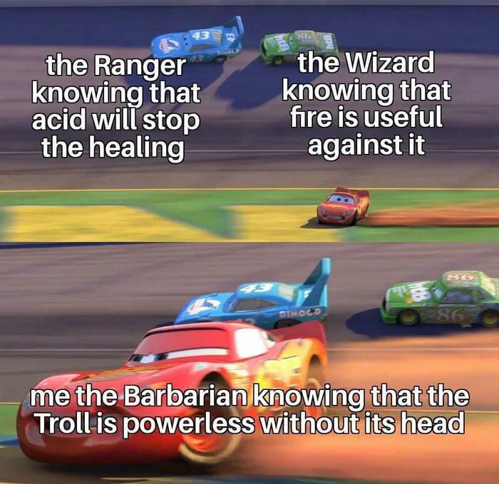 g 2 mi the Ranger thelWizard knewing that knowingithat acidwillstop ISR the healing against it oo 3 e ey N T meithelBarbarianlknowingfthatthe B 1 ES T T ESS W UG LS R