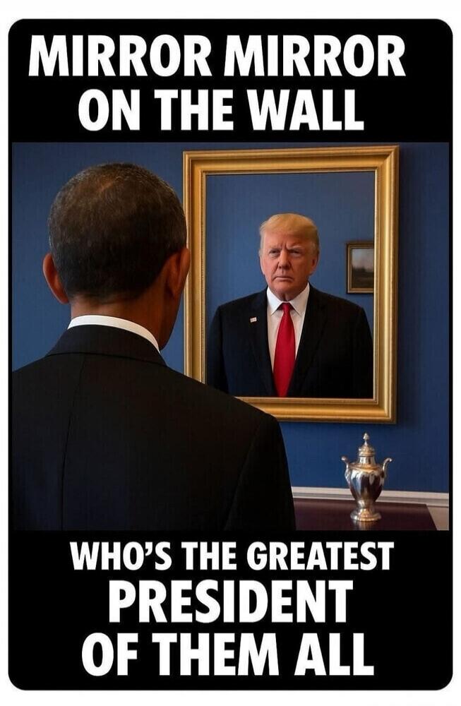 MIRROR MIRROR ON THE WALL WHO'S THE GREATEST PRESIDENT OF THEM ALL
