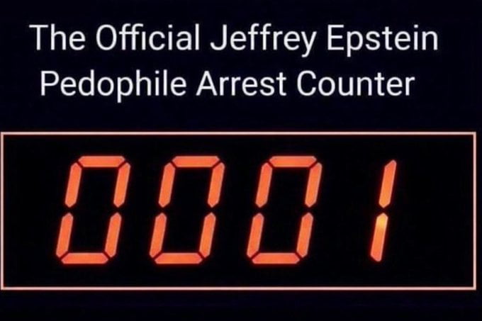 The Official Jeffrey Epstein Pedophile Arrest Counter
0001