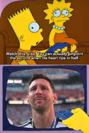 Watch this, Lise. You can actually pinpoint the second when his heart rips in half.