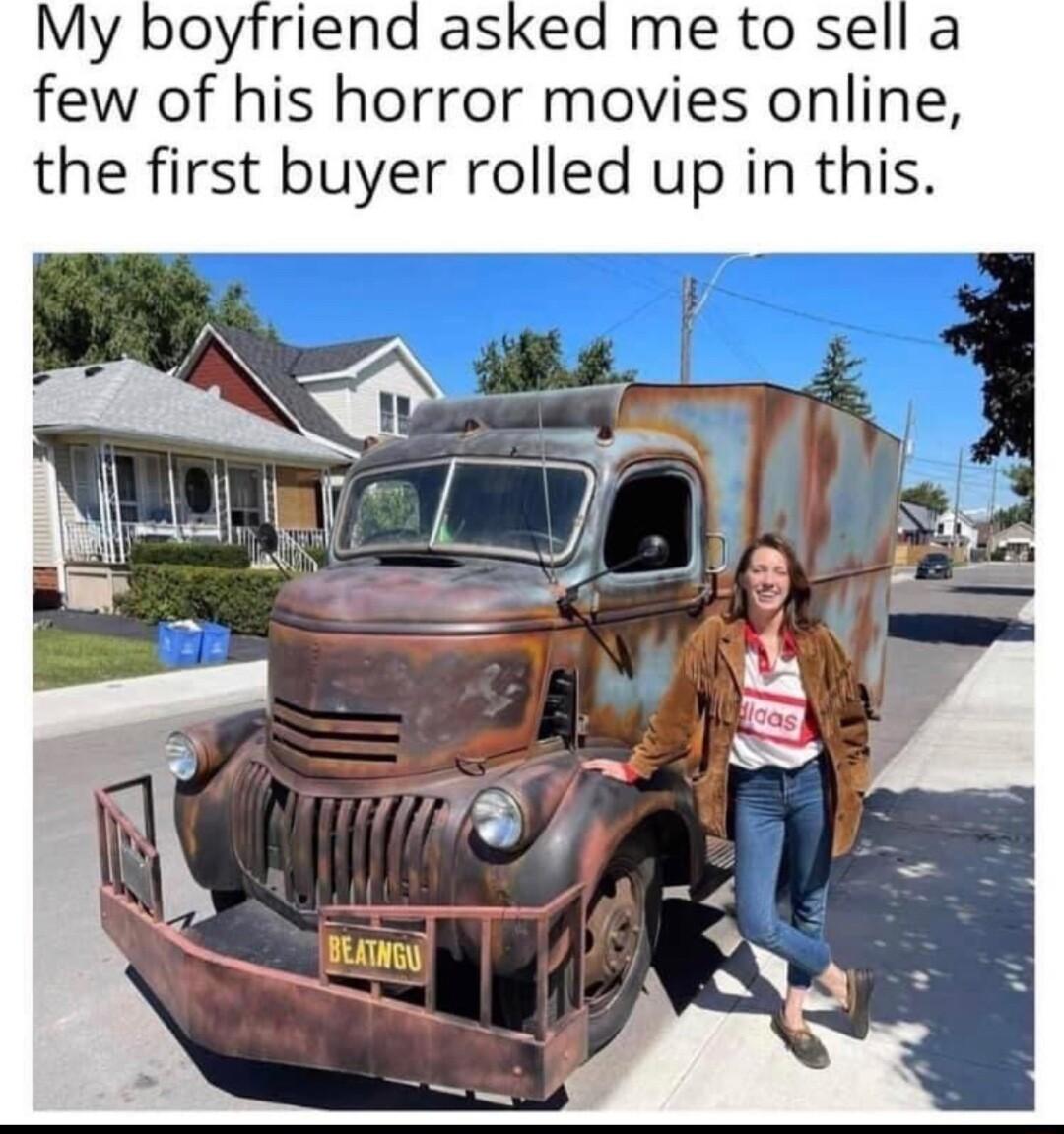 few of his horror movies online the first buyer rolled up in this