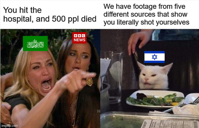 You hit the We have footage from five hospital and 500 ppl died different sources that show you literally shot yourselves