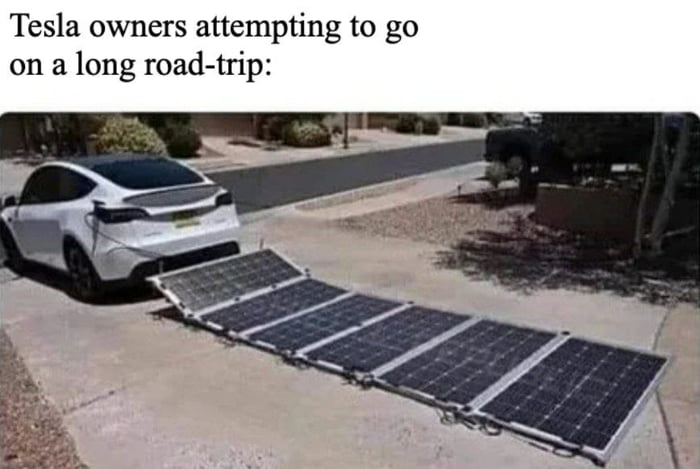 Tesla owners attempting to go on a long road trip