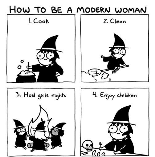 How To BE A MODERN womaN Cook 2Clean o Y Enjoy childeen Sacah Andersen
