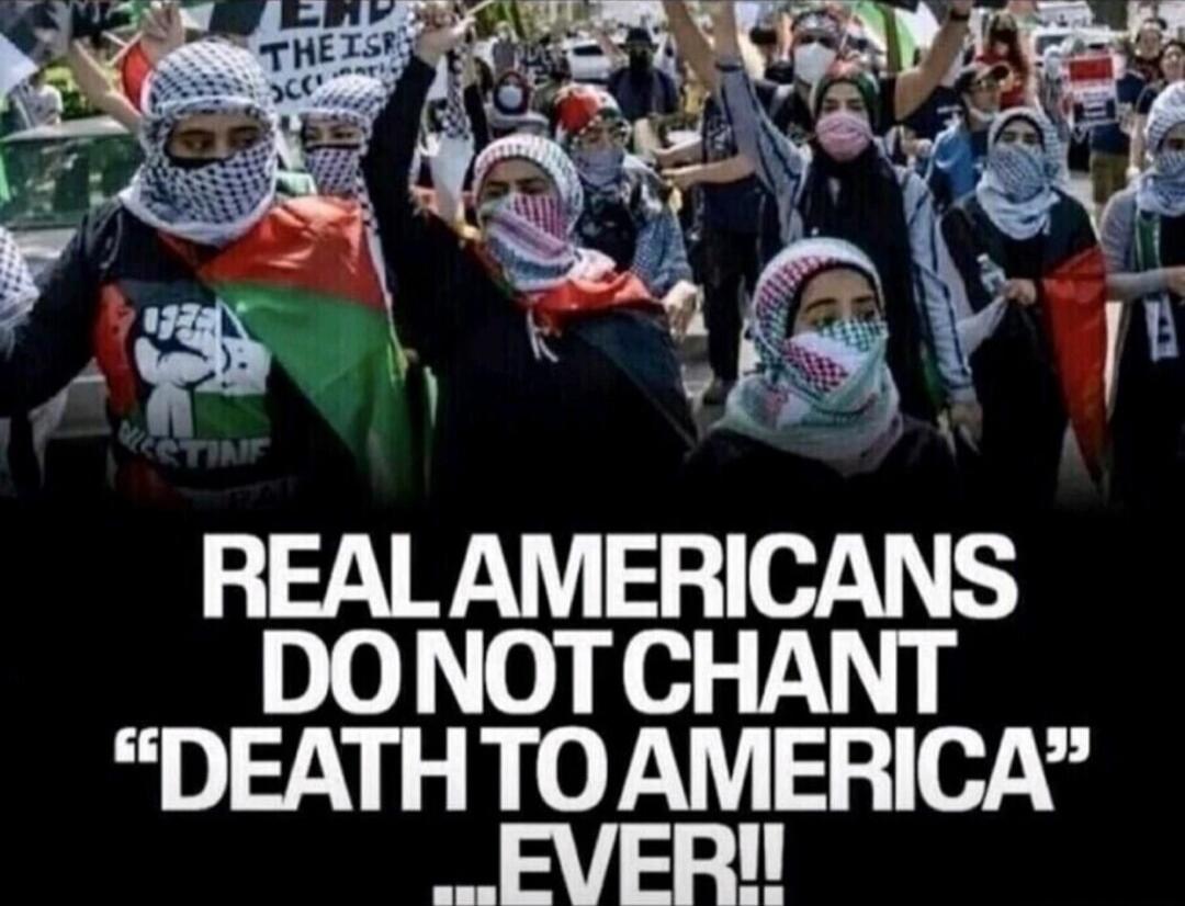 REAL AMERICANS DO NOT CHANT 