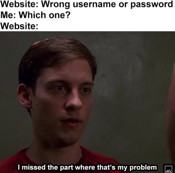 Website Wrong username or password Me Which one Website NUTEETEL RGN EL AVHETCR G EVECR A T T