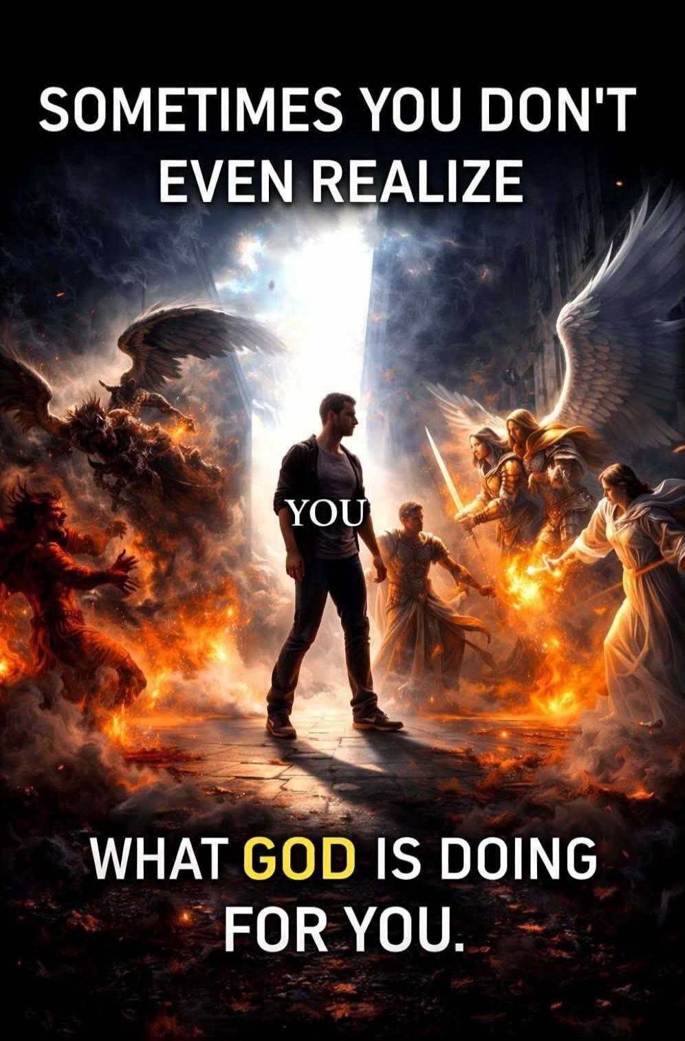 SOMETIMES YOU DON'T EVEN REALIZE YOU WHAT GOD IS DOING FOR YOU.