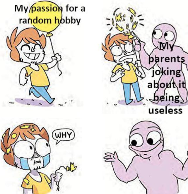 _ SN s parent 73 joking abouti L Dbein useless