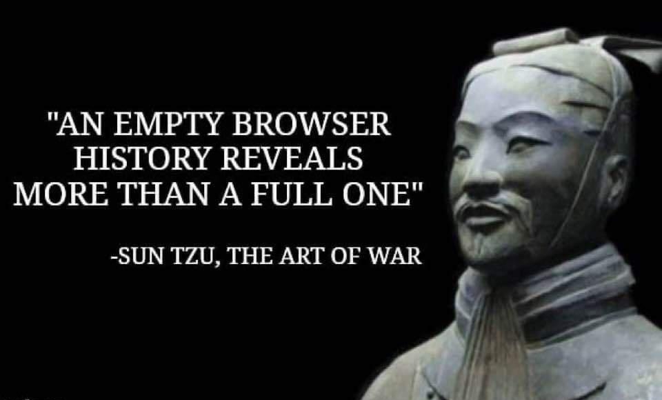 AN EMPTY BROWSER ISIRYNOL NAY TN B MORE THAN A FULL ONE SUN TZU THE ART OF WAR