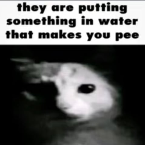 they are putting something in water that makes you pee