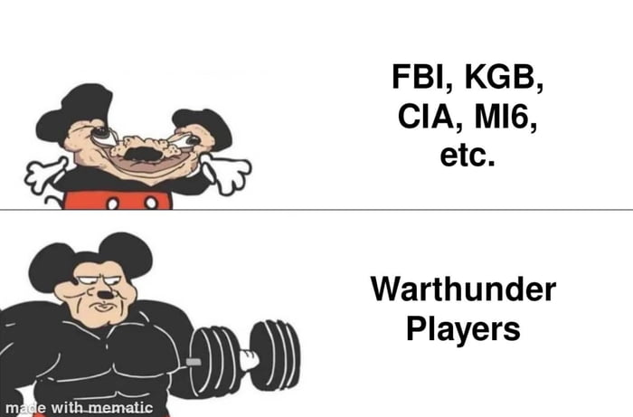 FBI KGB CIA Mi6 etc Warthunder Players