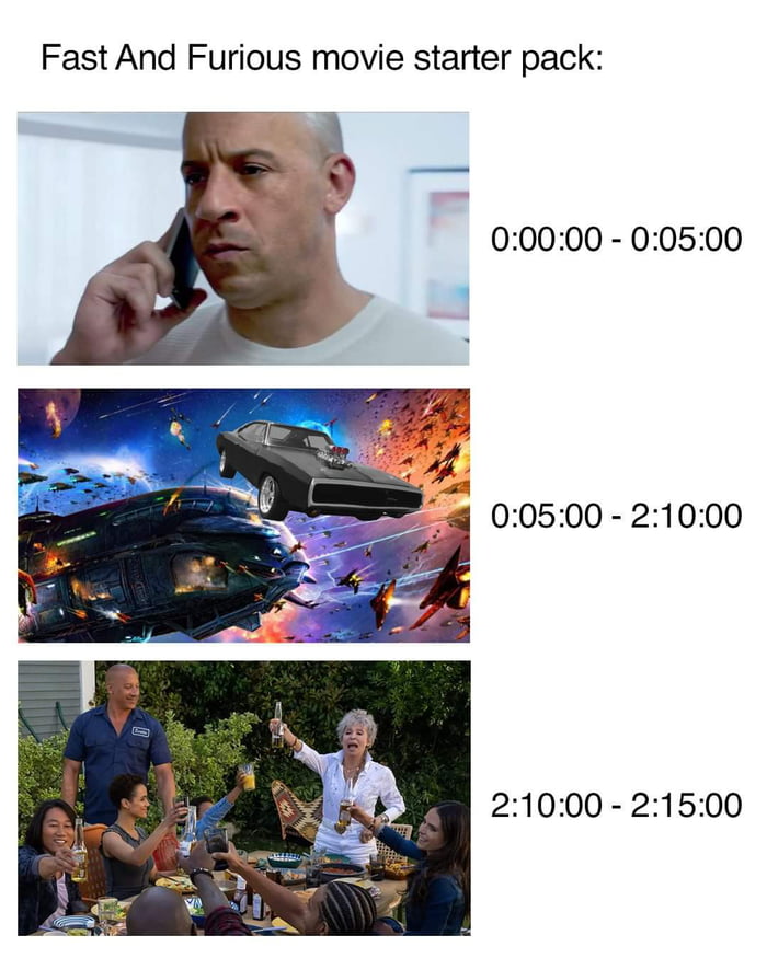 Fast And Furious movie starter pack 00000 00500 00500 21000 21000 21500