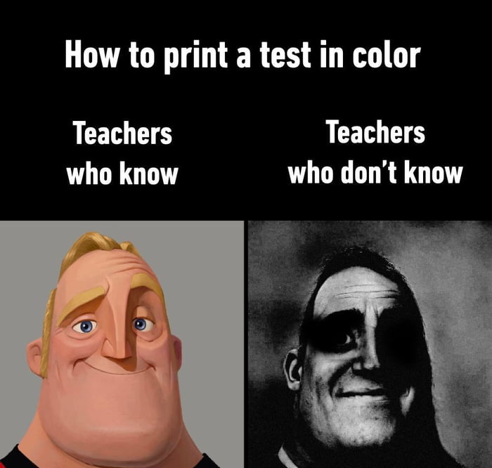 How to print a test in color Teachers Teachers who know who dont know