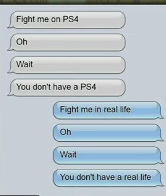 Fight me on PS4