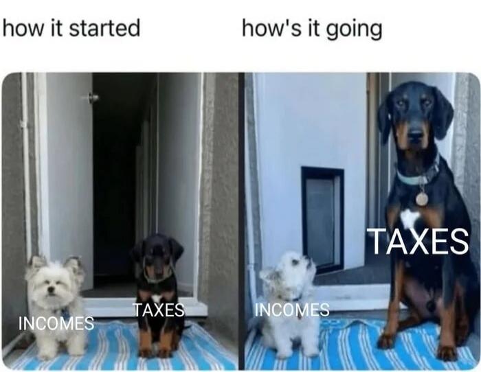 how it started how it's going INCOMES TAXES INCOMES TAXES