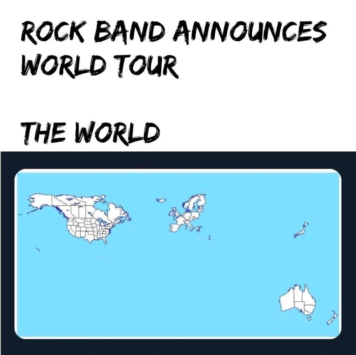 ROCK BAND ANNOUNCES WORLD TOUR THE WGORLD