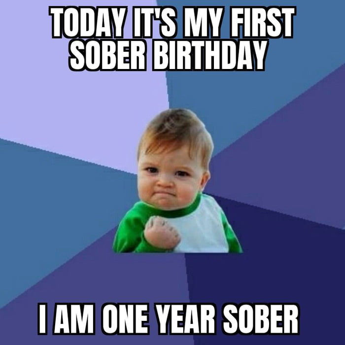 AM ONE YEAR SOBER