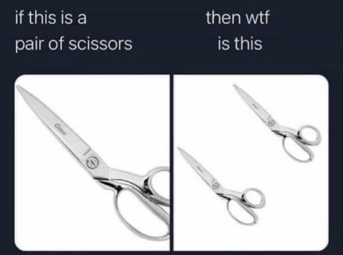 IRGISIEE then wtf pair of scissors G