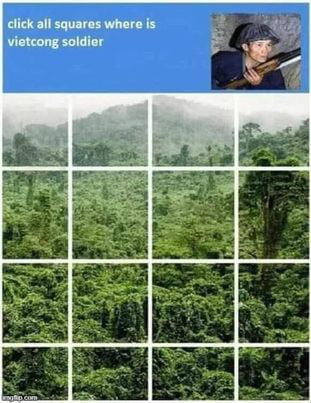 click all squares where is vietcong soldier