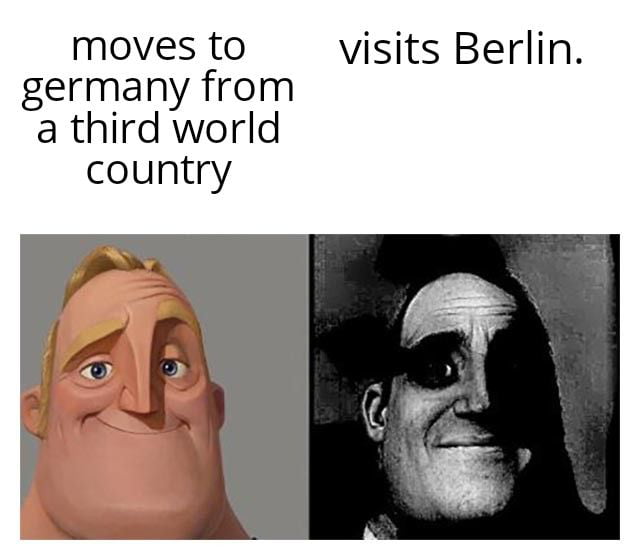 moves to visits Berlin germany from a third world country