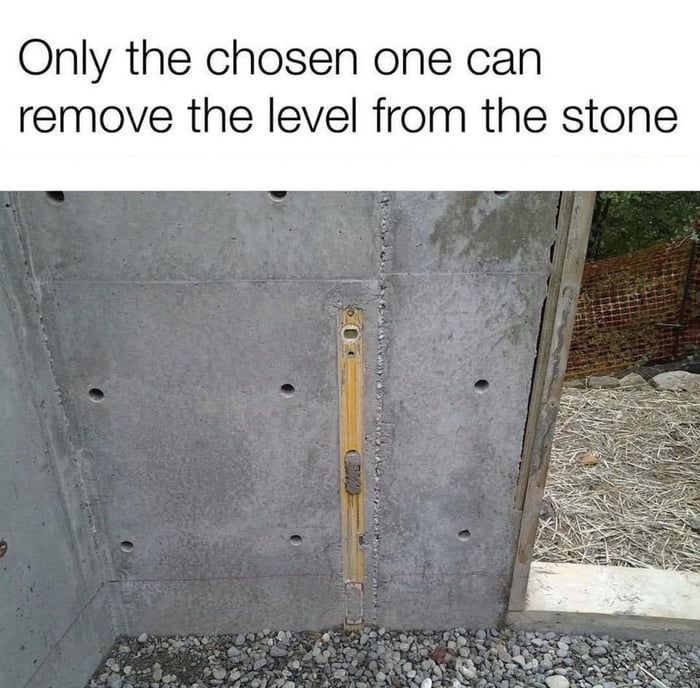 Only the chosen one can remove the level from the stone