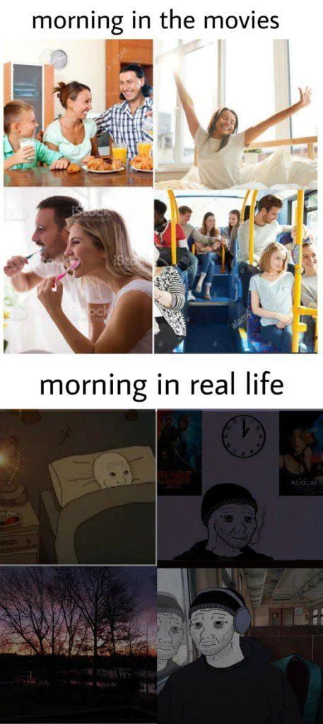 morning in the movies morning in real life