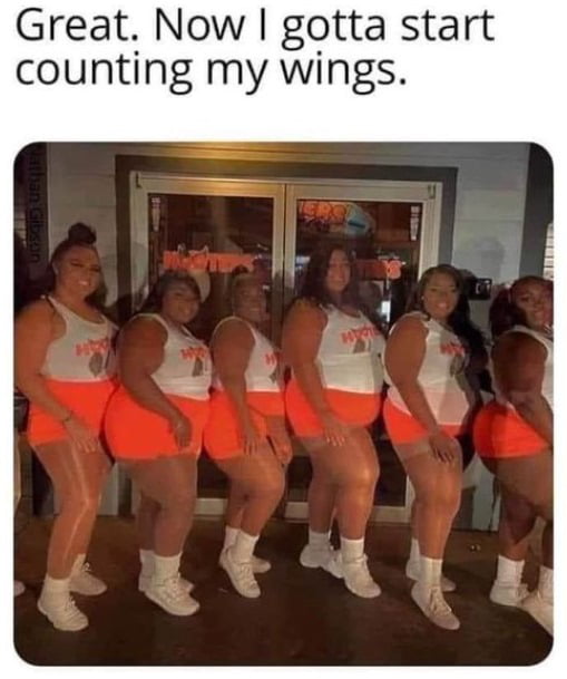 Great Now gotta start counting my wings
