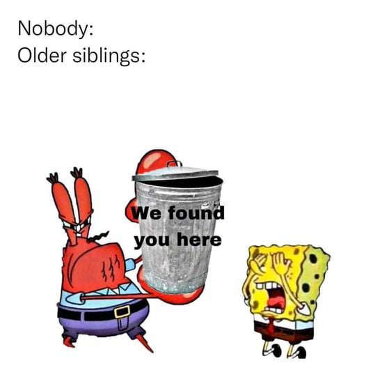 Nobody Older siblings