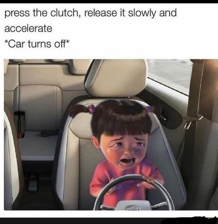 press the clutch release it slowly and accelerate Car turns off