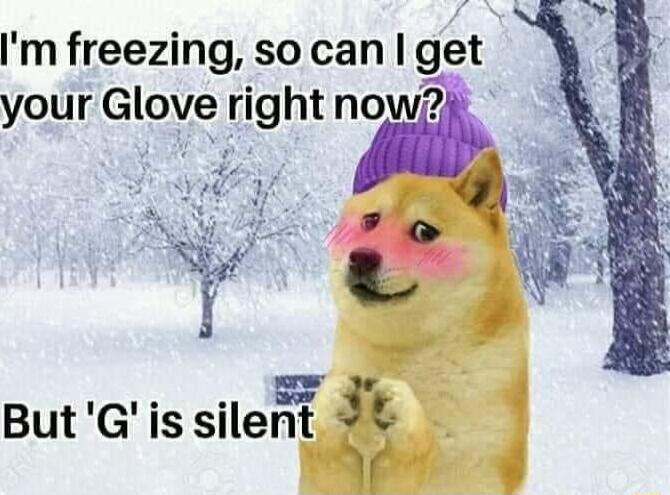 Im freezing so can get 3 your Glove right nowi e ButGis sile 3t