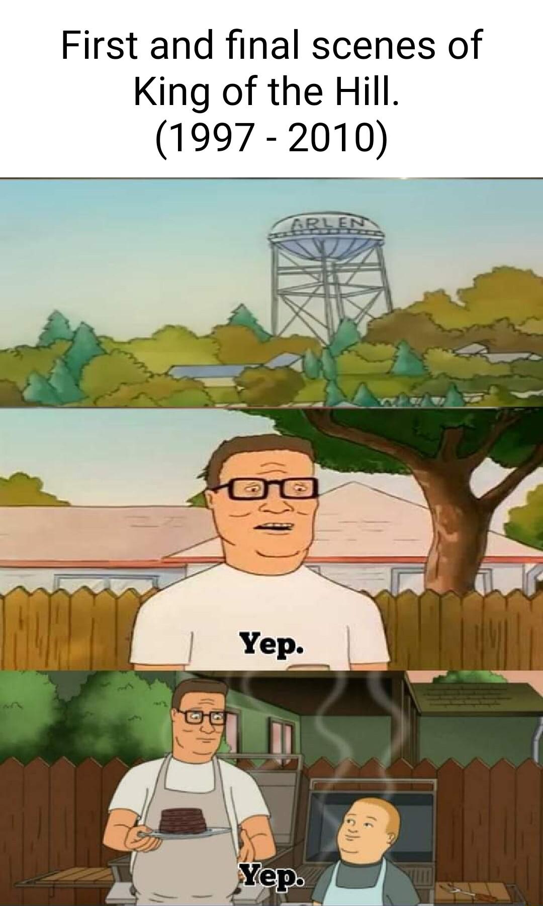 First and final scenes of King of the Hill 1997 2010 e