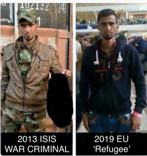 2019 EU Refugee 2013 ISIS WAR CRIMINAL