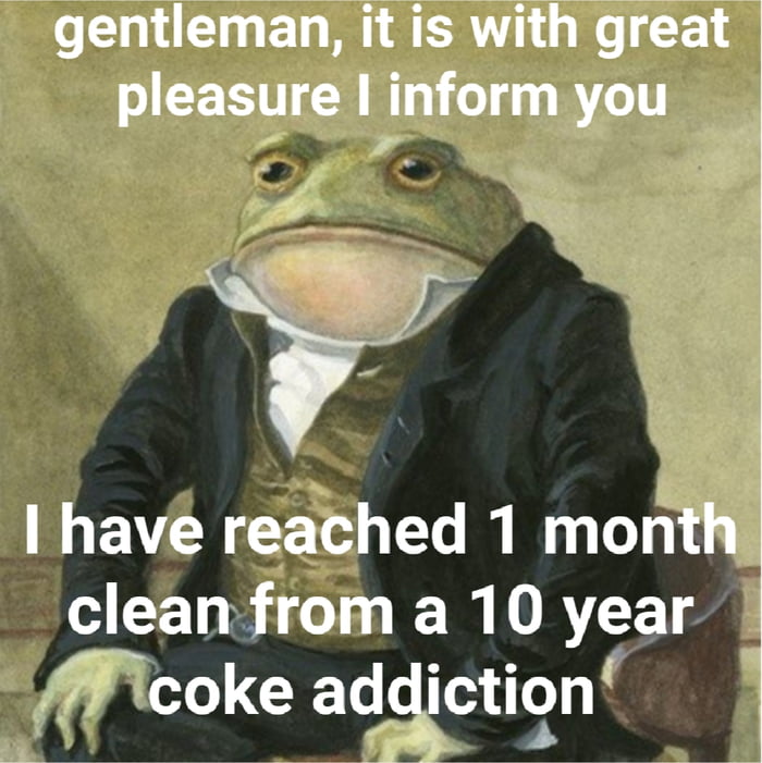 I hav reached 1 mon clean from a 10 year moke adggtlon