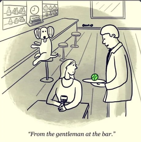 From the gentleman at the bar